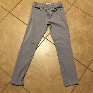 Loft gray modern skinny jeans